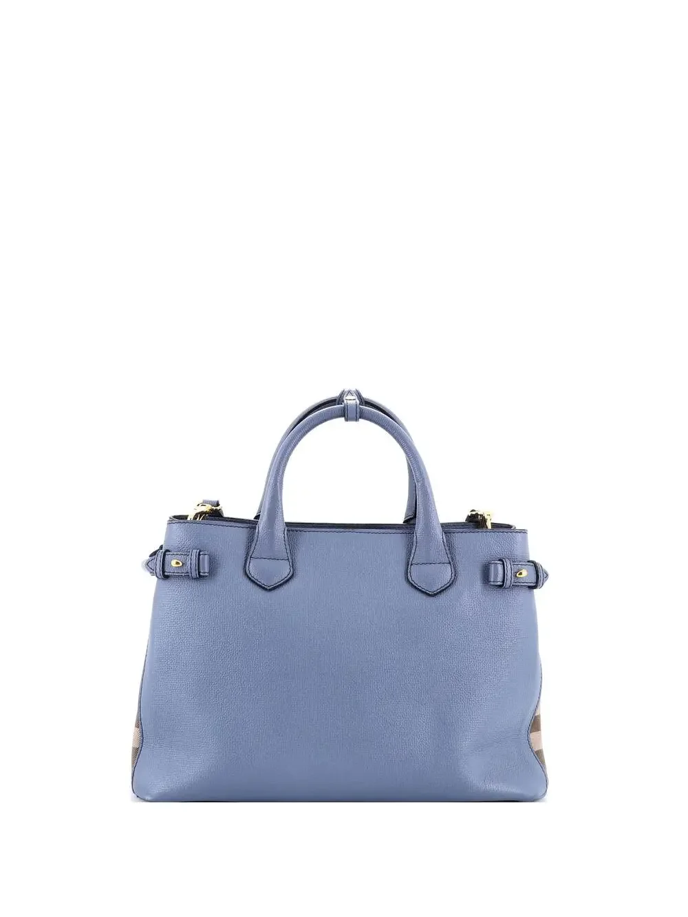 Burberry Banner Tote Leather And House #242168B85B